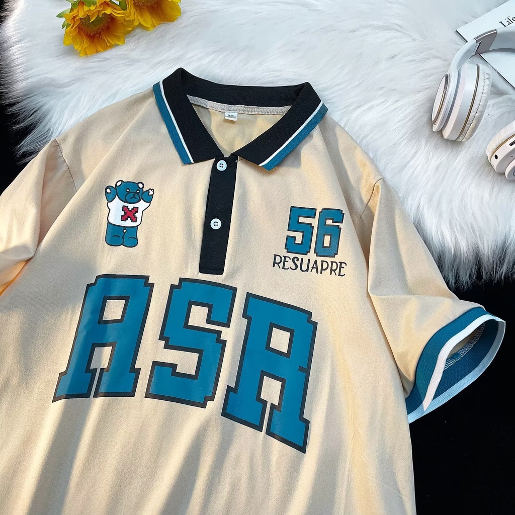 Áo Thun Tay Lỡ Dáng Rộng In Chữ Và Số Thời Trang Mùa Hè 2023POLO Dễ Phối Đồ Phong Cách Mới Cho Nam