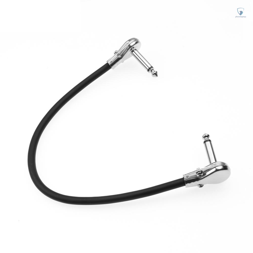 Dây Cáp Phẳng Nối Phơ Đàn Guitar 6.35mm Góc Vuông 30cm