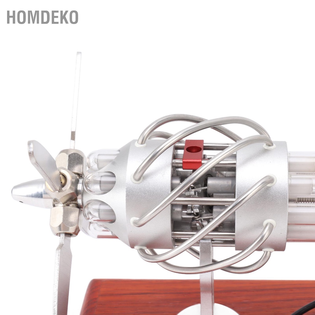 16 xi lanh Khí Nóng Động Cơ Stirling Giáo Dục Mô Hình Giảng Dạy Trang Trí Đồ Chơi Homdeko