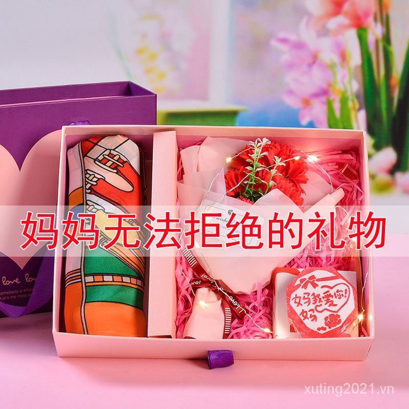 Khăn Quàng Cổ Lụa Cao Cấp Làm Quà Tặng Sinh Nhật Ý Nghĩa Cho Mẹ Mẹ Mẹ