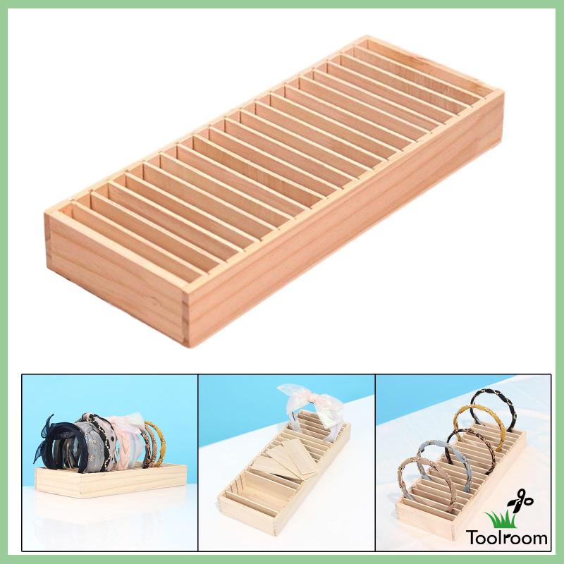 Giá Đỡ Trưng Bày Vòng Đeo Tay / Băng Đô Bằng Gỗ Gọn Nhẹ