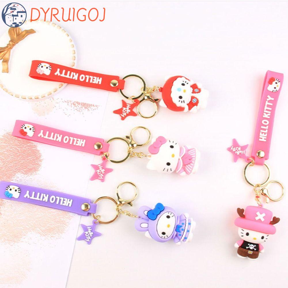 Móc Khóa Hình Búp Bê Mèo Nhiều Màu Dễ Thương