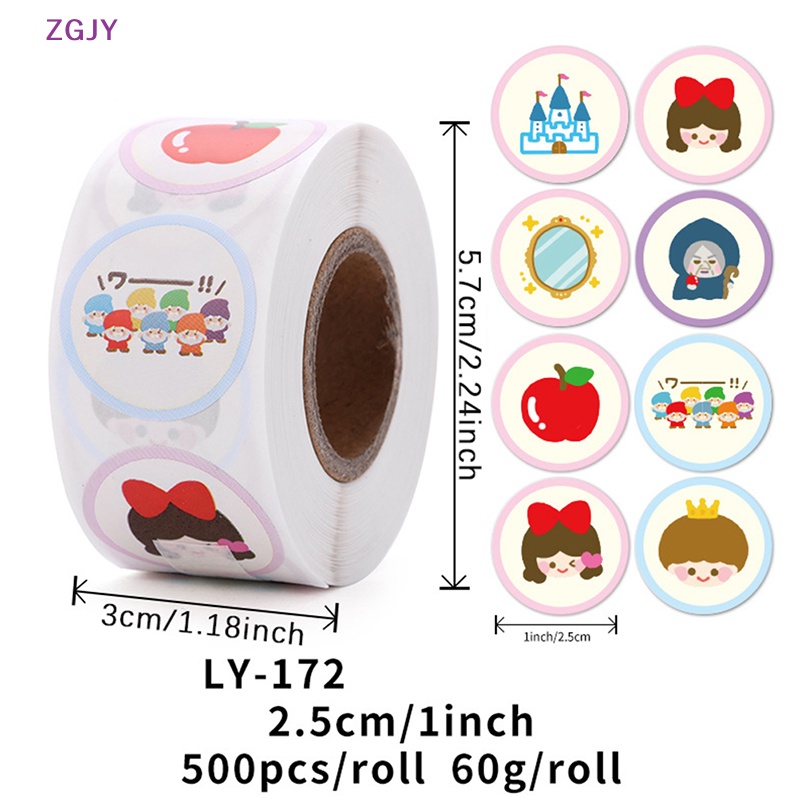 Set 500 Miếng Dán Khen Thưởng Hình Động Vật Dễ Thương Cho Bé Mới