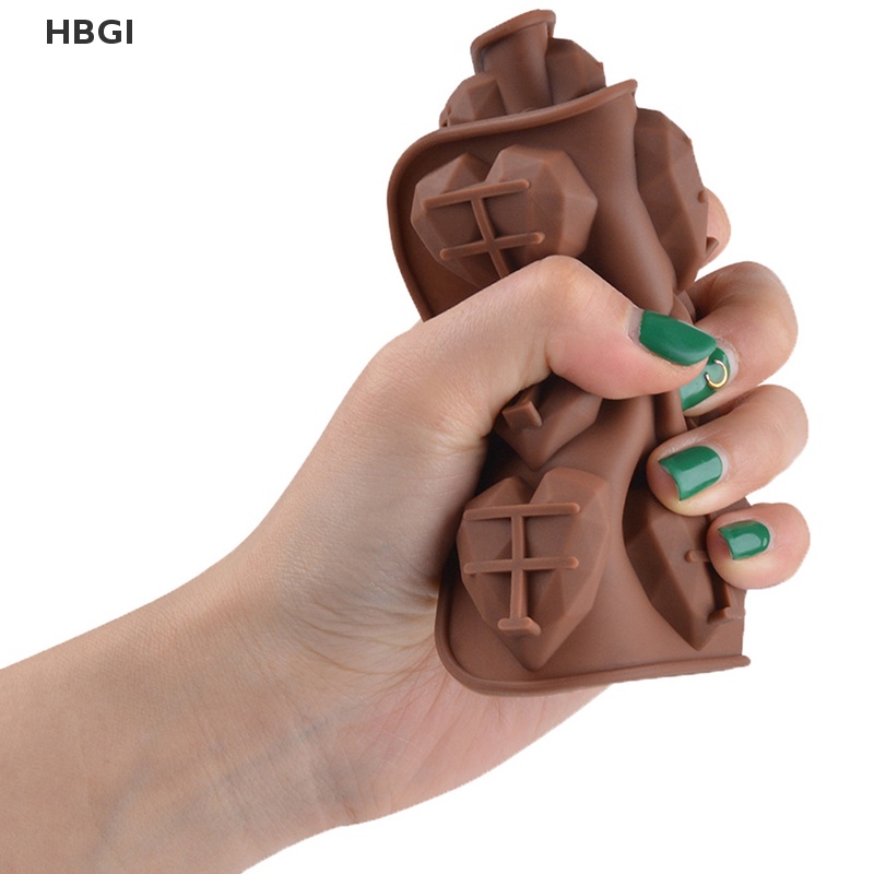 HBGI> 15 sâu răng Mini Trái Tim sô cô la Khuôn Silicone kẹo khuôn Gummy Jelly khuôn HOT
