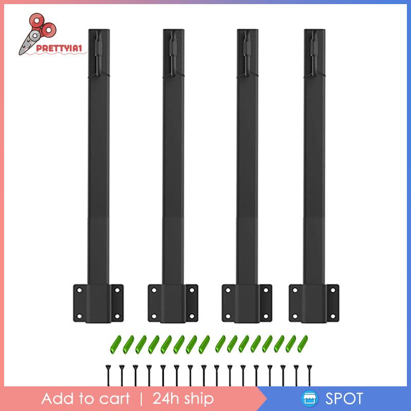 1 [Prettyia1] Set 4 Giá Đỡ Đèn Sân Vườn / Tiệc Cưới Bằng Kim Loại