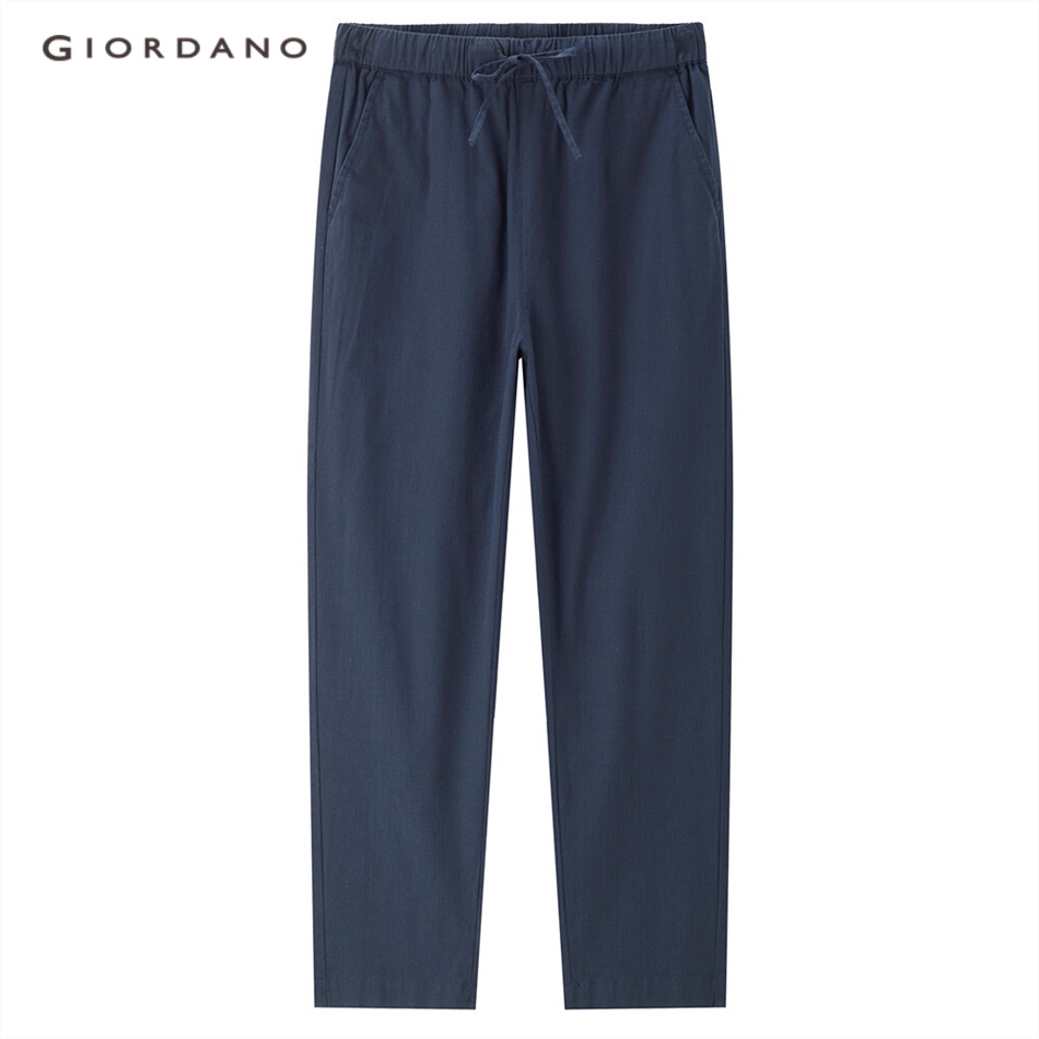 Quần tencel GIORDANO 05413063 dài đến mắt cá eo thun cho nữ