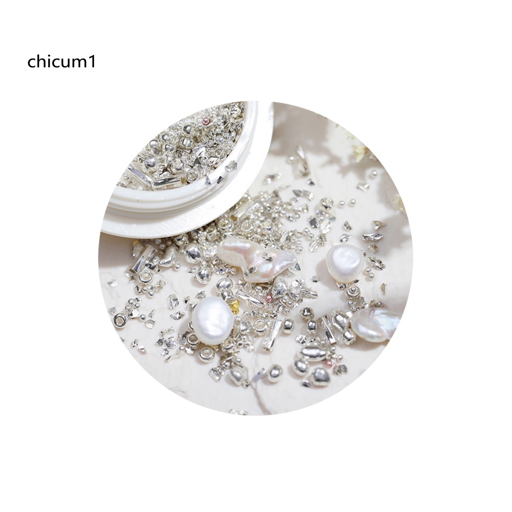 1 Hộp Hạt Ngọc Trai Giả Trang Trí Móng Tay Không Mùi Sang Trọng DIY