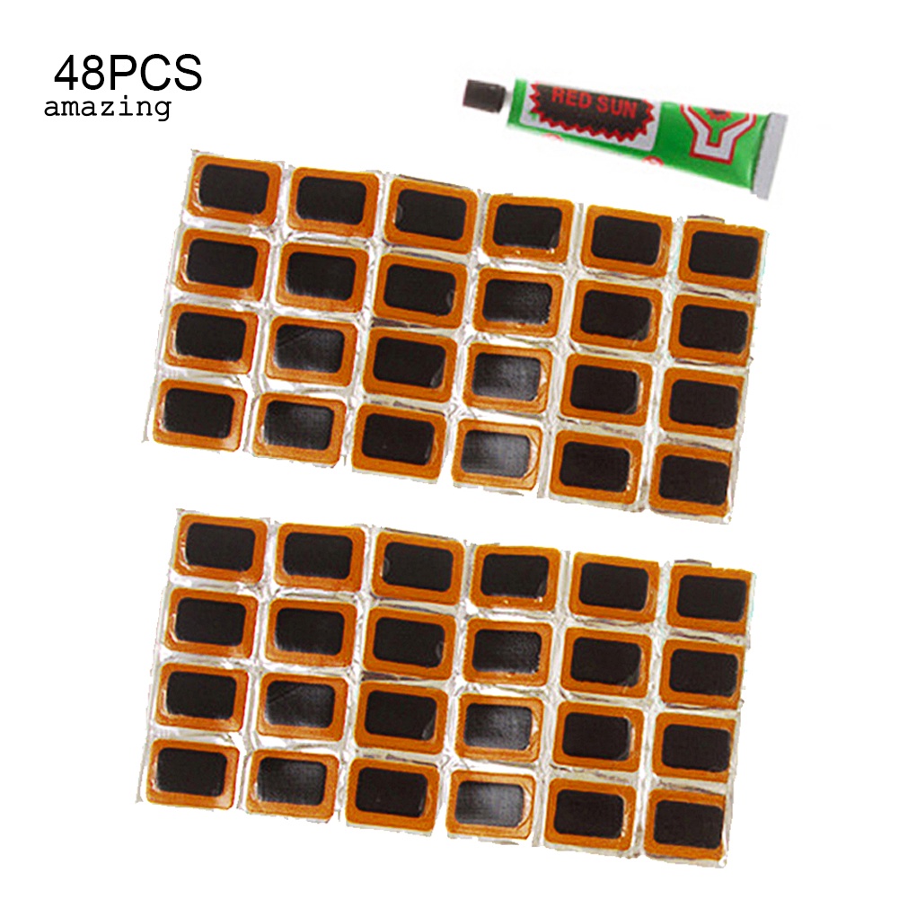 Miếng Vá Lốp Xe Đạp Hình Vuông Bằng Cao Su Kèm Keo