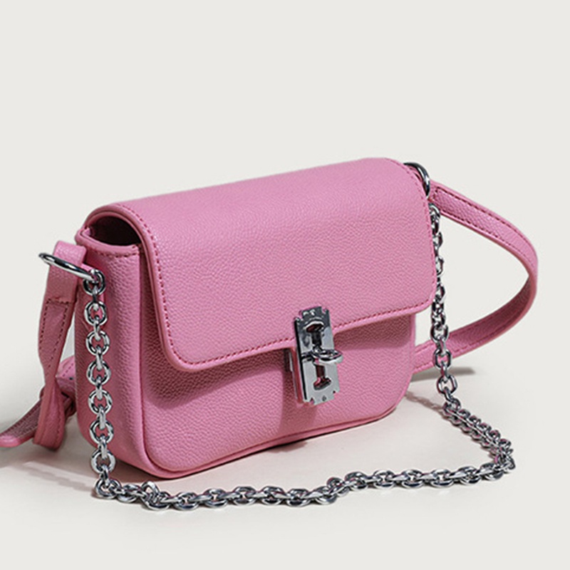 Túi Đeo Chéo Dây Xích Hình Vuông mini Có Khóa Dễ Phối Đồ Thời Trang Cho Nữ