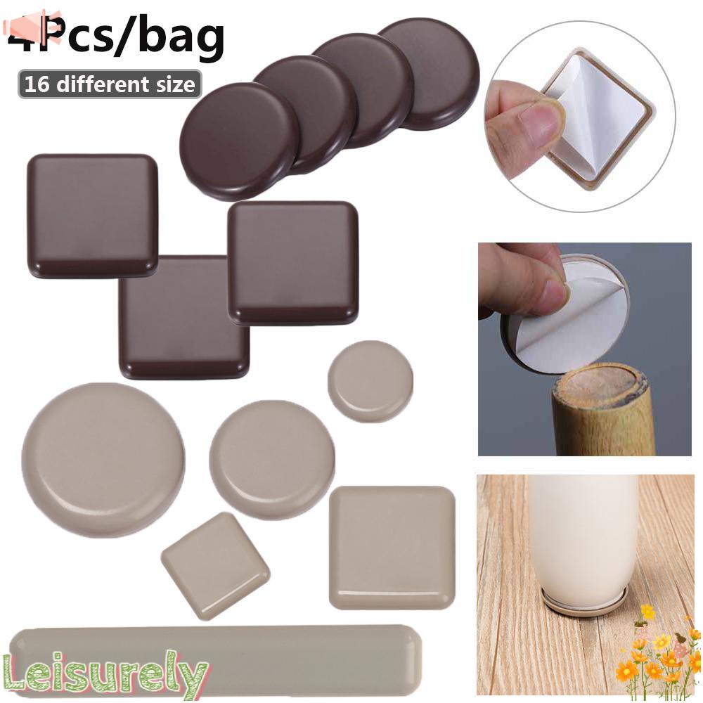 Bộ 4 Miếng Đệm Hình Tròn Dày Dặn Chống Trượt Chống Hoa Cúc Gắn Chân Ghế Sofa