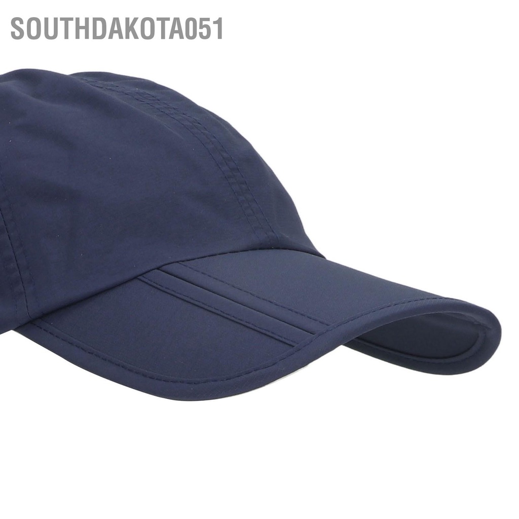 Southdakota051 Mũ thể thao chống nắng Trọng lượng nhẹ khô nhanh UPF 50+ bóng chày màu xanh để chạy bộ Đi cắm trại