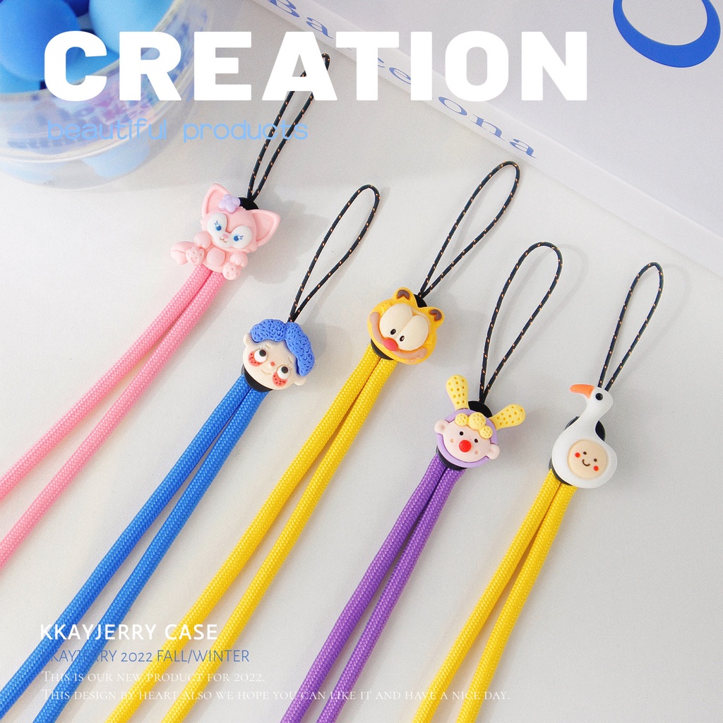 Dây Đeo Điện Thoại / Chìa Khóa Nhiều Màu Tùy Chỉnh Kèm Miếng Vá Thay Thế Tiện Dụng
