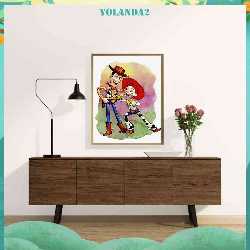 Bộ Tranh Đính Đá 5D Họa Tiết Hoạt Hình Độc Đáo DIY Dùng Trang Trí Nhà Cửa