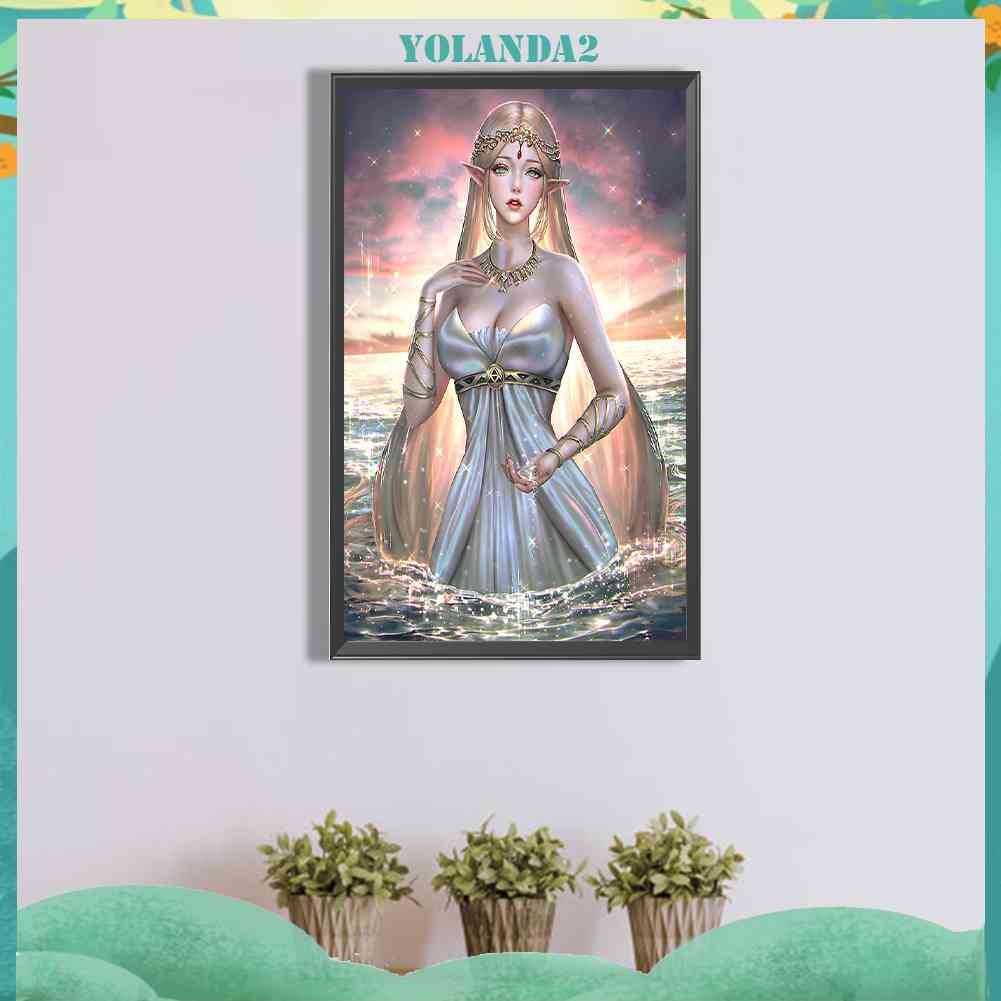 Tranh Đính Đá Kim Cương Toàn Bộ 5D DIY Hình Vẽ Nữ Thần Trang Trí Nhà Cửa