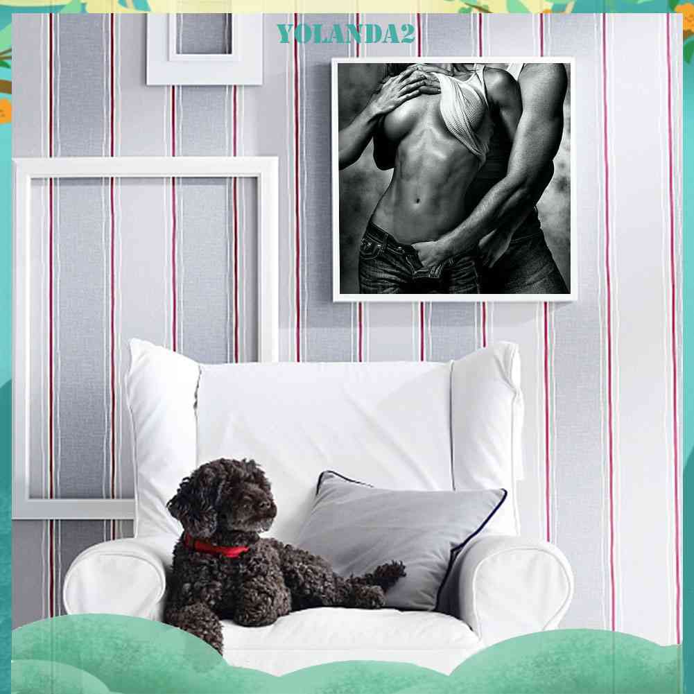 Bộ Tranh Đính Đá Tự Làm Toàn Diện Hình Cặp Đôi Tham Gia Vị Trí Nhà Cửa