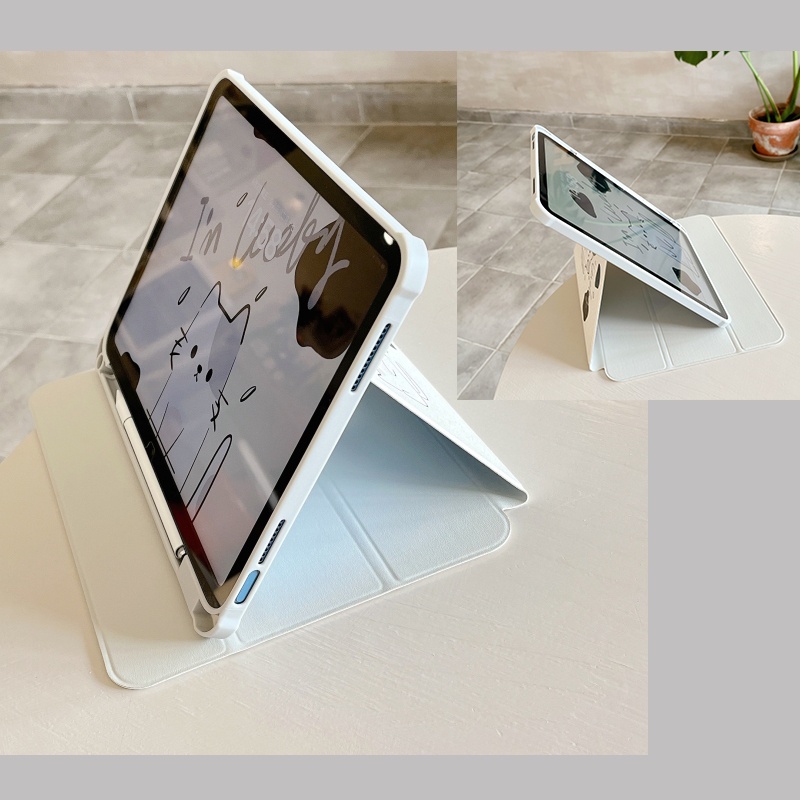 Ốp Lưng Hình Mèo Đáng Yêu Cho IPad Mini6 IPad 5 6 7 8 9 10 Air Air1 Air2 Air4 Air5 10.9 "Pro11 2018 2020 2021 2022