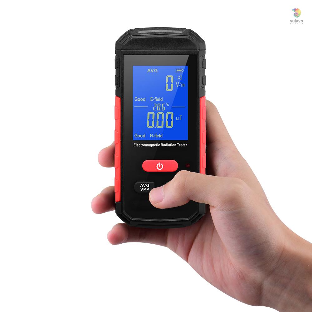 Thiết Bị Kiểm Tra Bức Xạ Điện Từ EMF Màn Hình LCD Có Thể Sạc Lại Cho Gia Đình