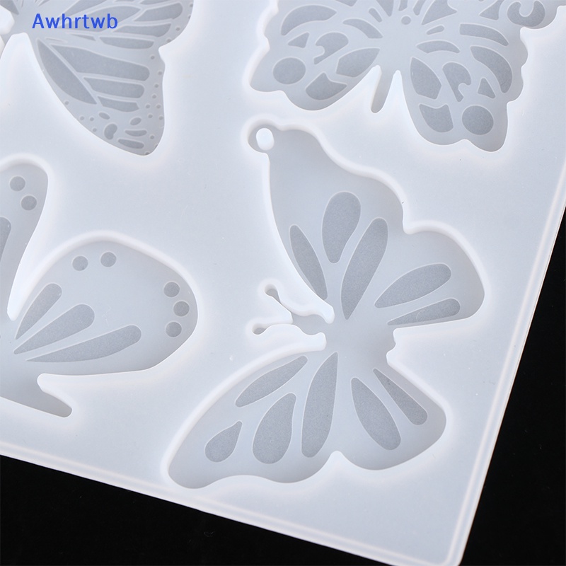 1 Khuôn Silicon Làm Móc Khóa Hình Bướm DIY Mới