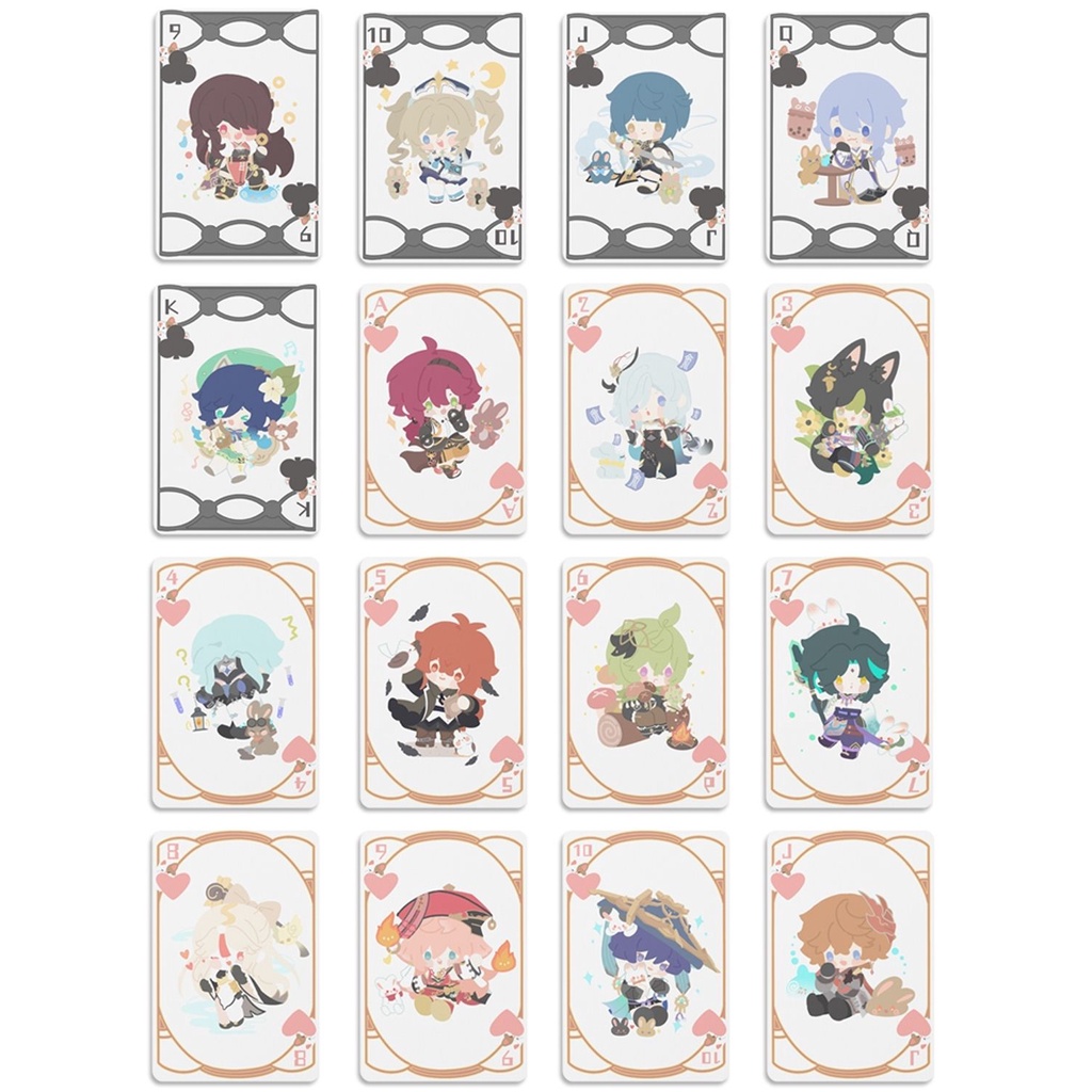 Genshin Original Poker Cards