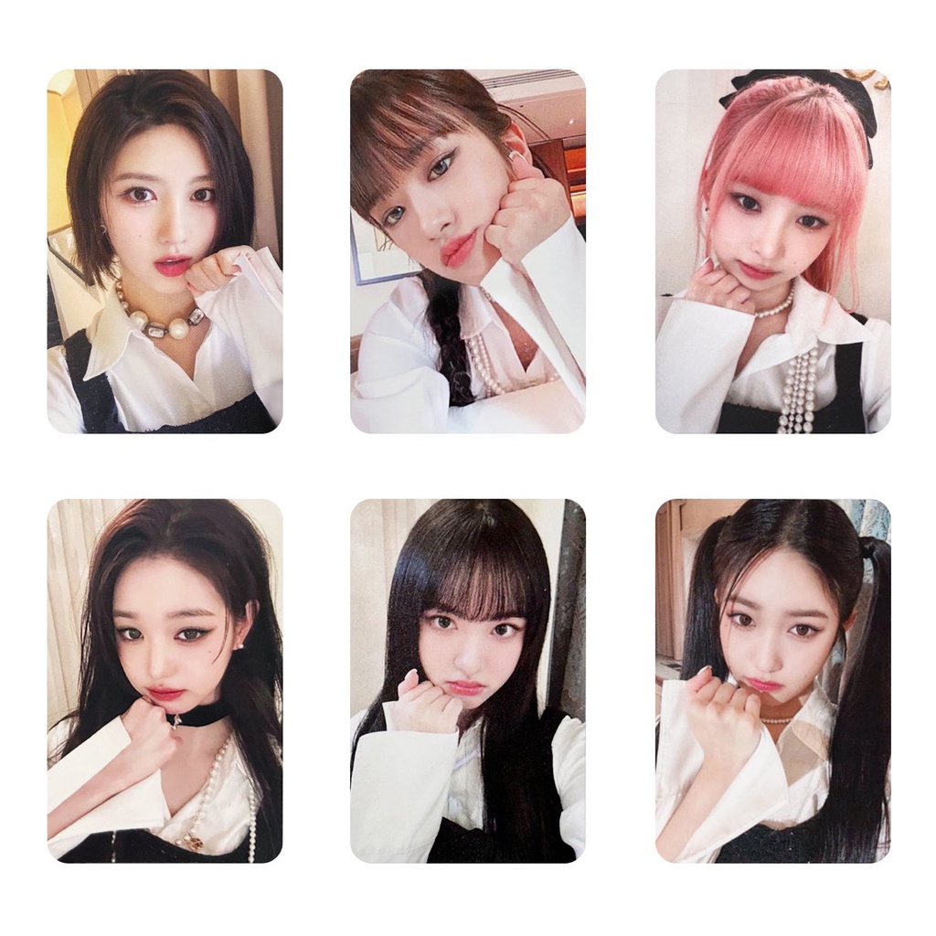 Set 6 Tấm Ảnh Lomo Card I 'Ve Ve Hình Nhóm Nhạc Rei Wonyoung Yujin Leeseo Gaeul Liz