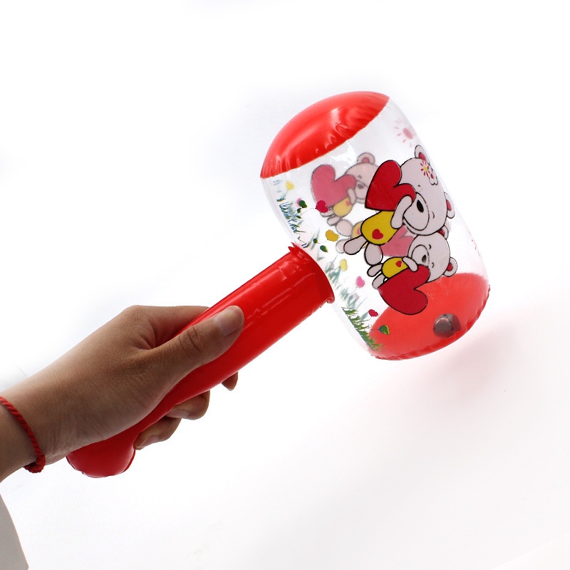 Búa Đồ Chơi Bơm Hơi Kiểu Hoạt Hình Có Chuông Dễ Thương