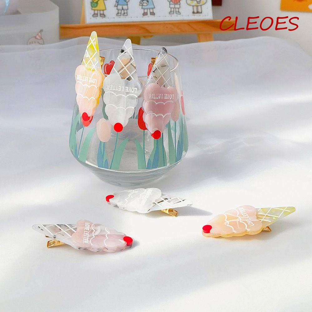 Kẹp Tóc Hình Cây Kem Dễ Thương Cho Nữ