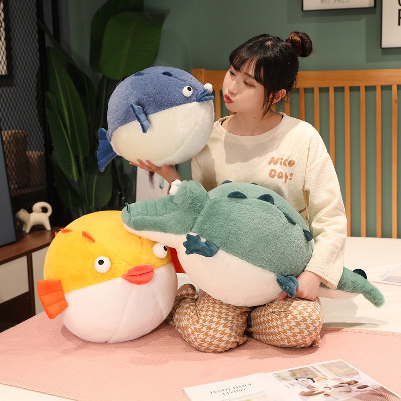 Thú Nhồi Bông Hình Cá Sấu Dễ Thương Cho Bé