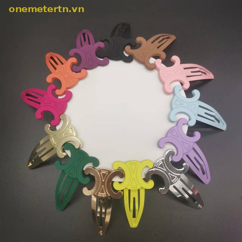 Kẹp Tóc 8cm Màu Vàng Bằng Kim Loại Phong Cách Hàn Quốc Cho Nữ