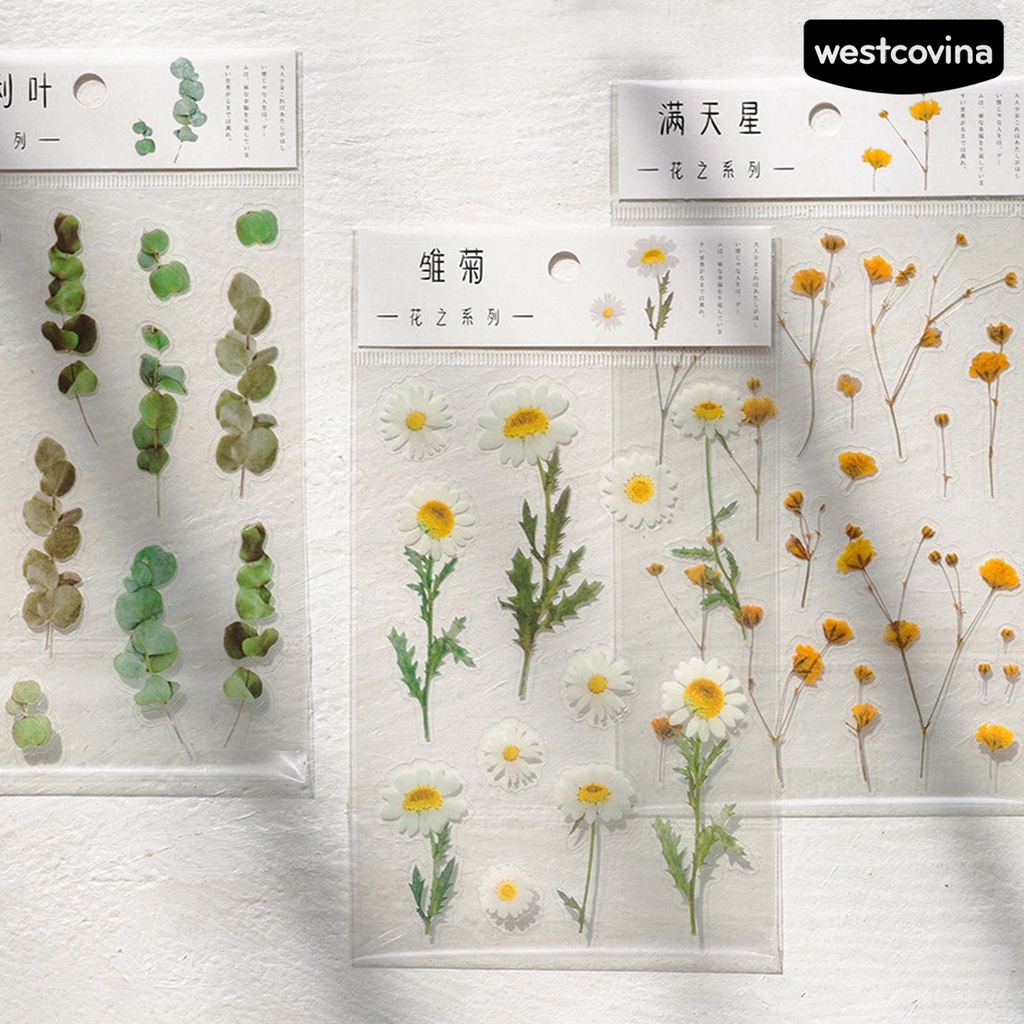 [COD]♪Bộ 2 Miếng Dán Trang Trí Sổ Tay Chống Thấm Nước Tự Dính DIY