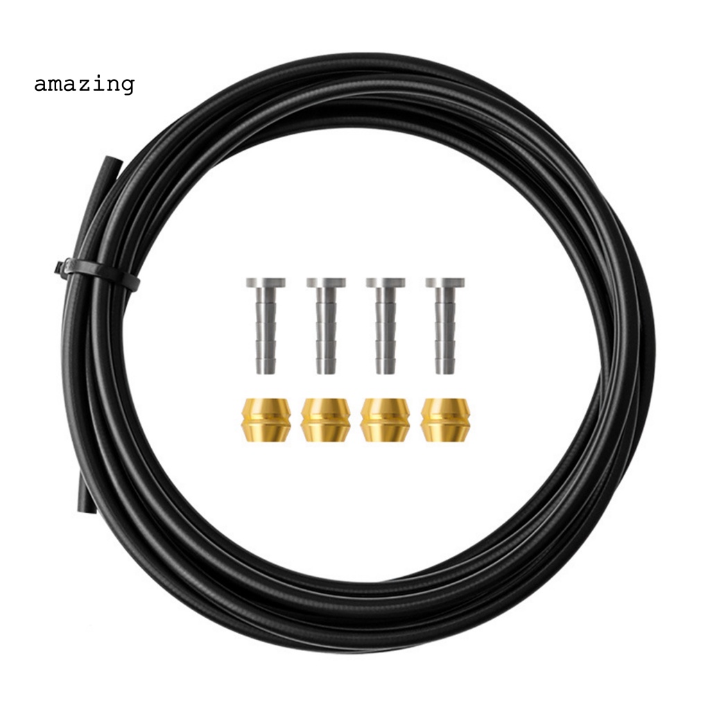 1 Bộ Ống Phanh Xe Đạp Hình Chữ T 2m Kèm Ốc Vít