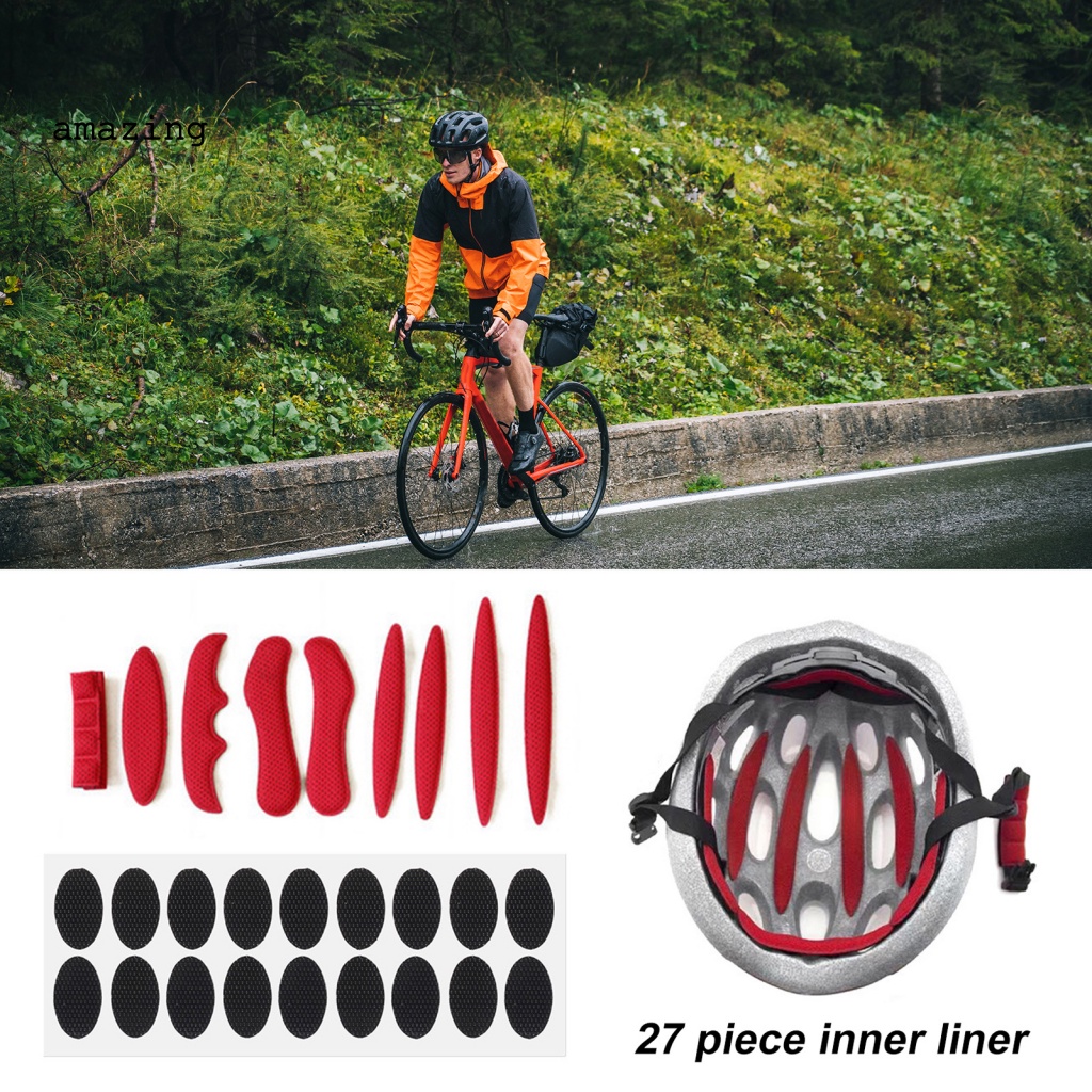 Set 27 Tấm Lưới Lót Mũ Bảo Hiểm Chống Va Chạm Thông Dụng Cho Xe Máy