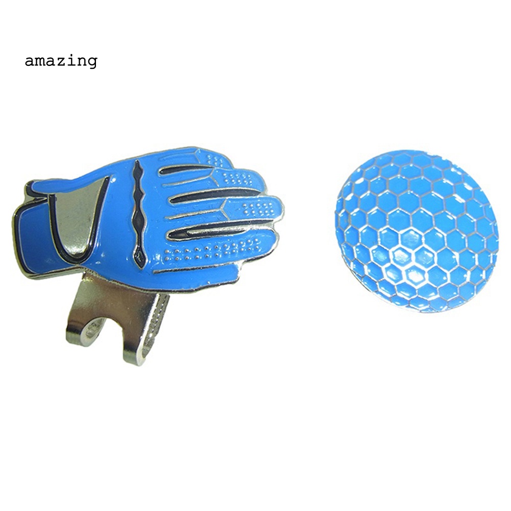 Kẹp Nam Châm Đánh Dấu Bóng Golf Kèm Găng Tay Và Mũ Lưỡi Trai Hỗ Trợ Luyện Tập