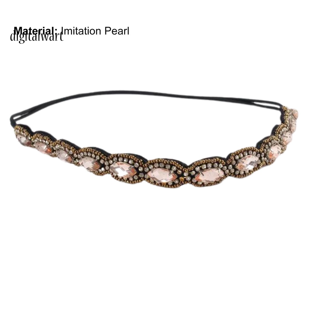 Kỹ Thuật Số| Băng Đô Co Giãn Đính Đá Thời Trang Cho Nữ