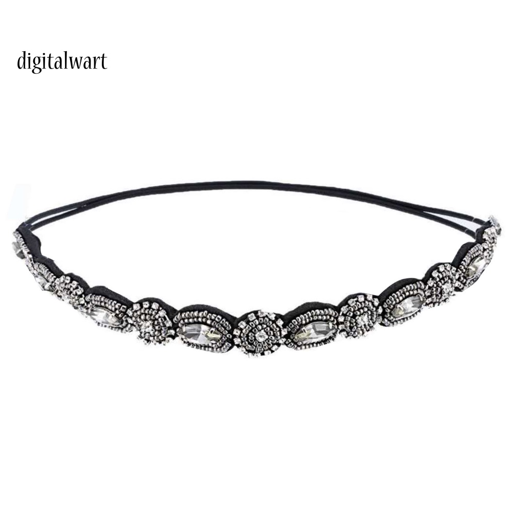 Kỹ Thuật Số| Băng Đô Co Giãn Đính Đá Thời Trang Cho Nữ