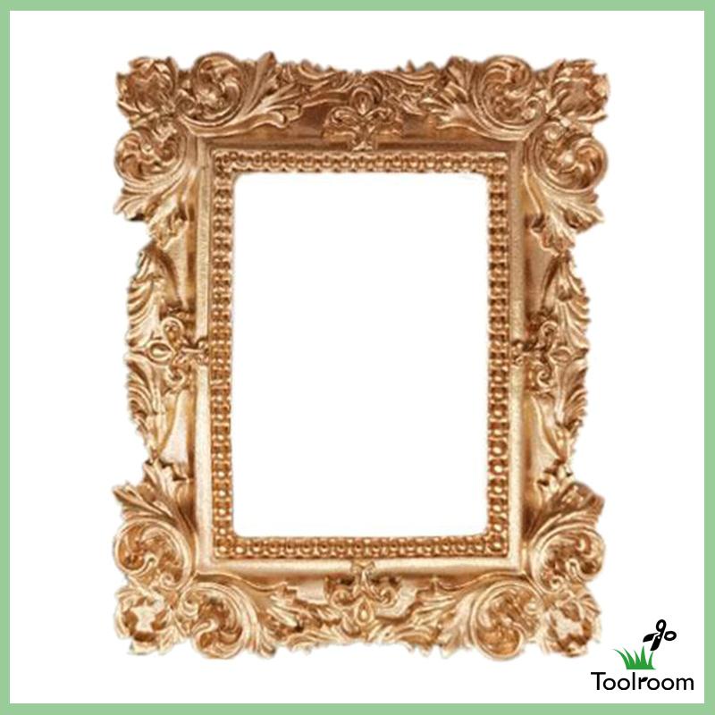 Khung Ảnh Mini Bằng Nhựa Resin Phối Ren Chạm Khắc Phong Cách Vintage