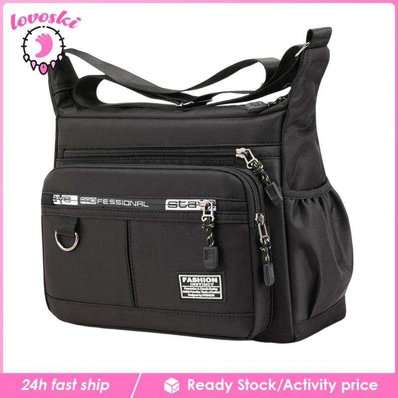 Túi Tote Nhiều Ngăn Có Khóa Kéo Thời Trang Cho Nam Và Nữ