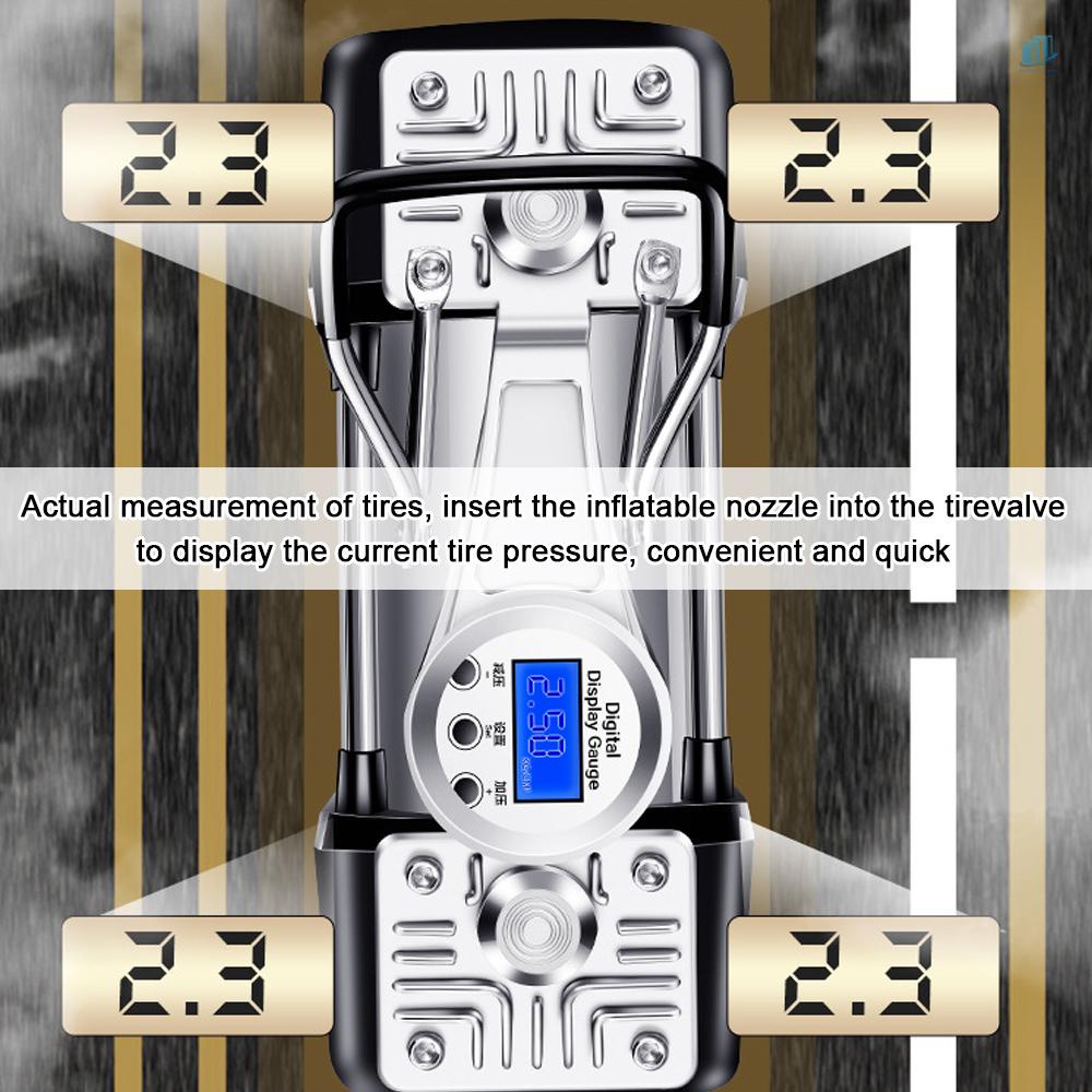 Máy Bơm Bánh Xe Hơi Áp Suất Cao Màn Hình Kỹ Thuật Số Chuyên Dụng