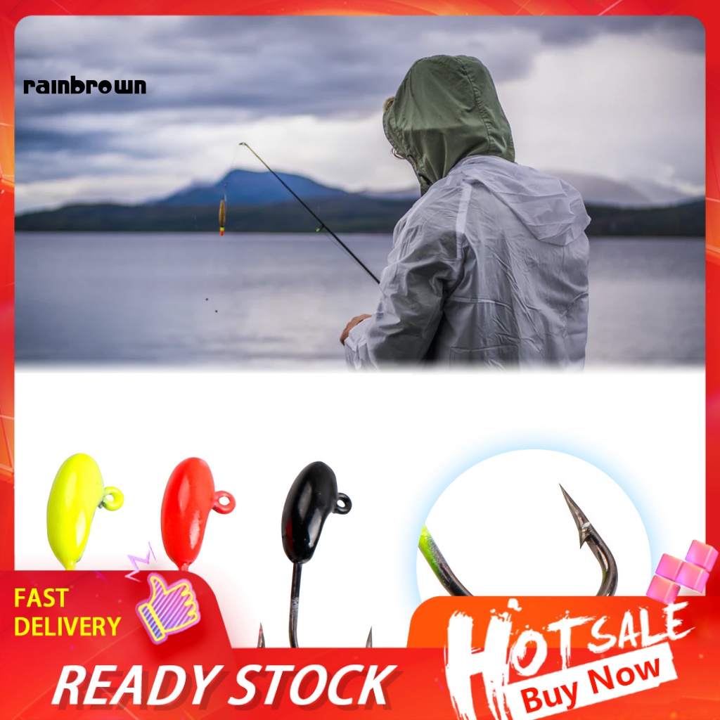 Bộ 10 Móc Câu Cá Bằng Thép Carbon 1.5g 2.4cm