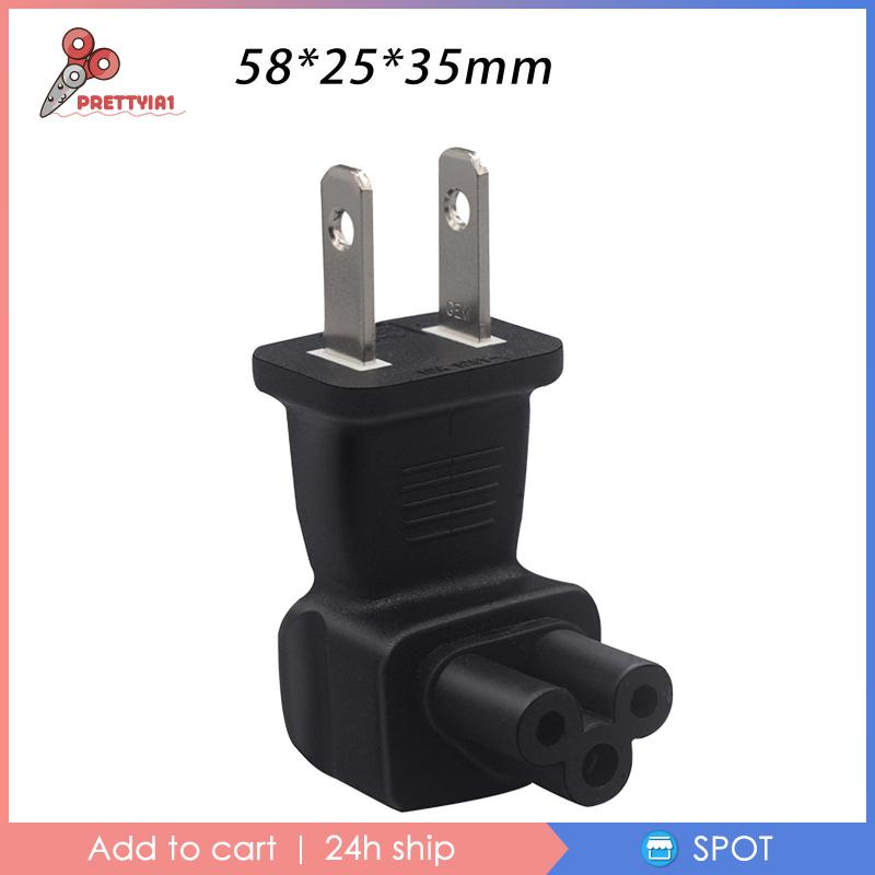Đầu Chuyển Đổi Phích Cắm US Sang IEC320 C5 Siêu Bền Tiện Dụng Cho Notebook / Máy Tính Để Bàn
