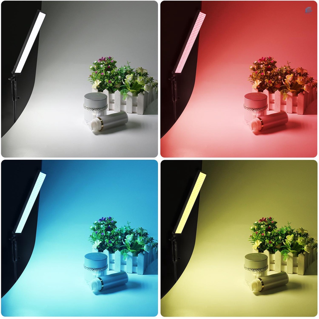 Bộ Đèn LED Chụp Ảnh Cầm Tay Andoer BH-20H 2 * 2 * 1 * 2 * 2M Kèm Bộ Lọc 6 Màu / 6 Màu (Đỏ / Yel)