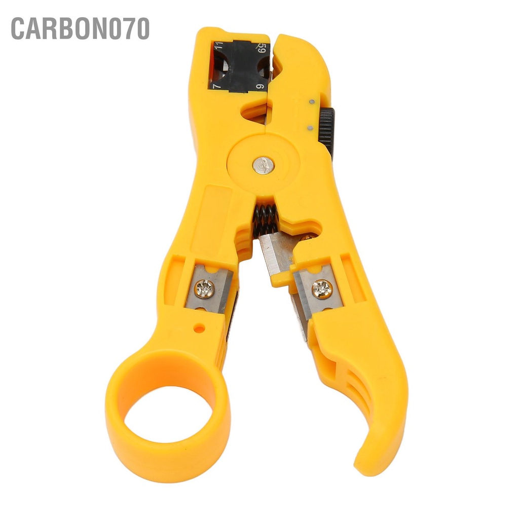 Carbon070 Dụng Cụ Bóc Cáp Đồng Trục Với Nhẫn Ngón Tay Đa Năng Cầm Công Thái Học Dây Vũ Nữ Thoát Y Cho Tròn Phẳng