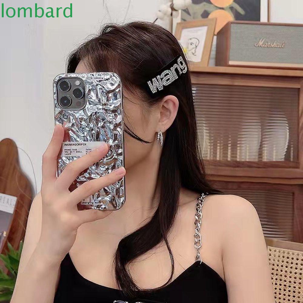 Kẹp Tóc Cá Mập Trong Suốt Phong Cách Vintage|Dây Cột Tóc In Chữ Wang Thời Trang Cho Nữ