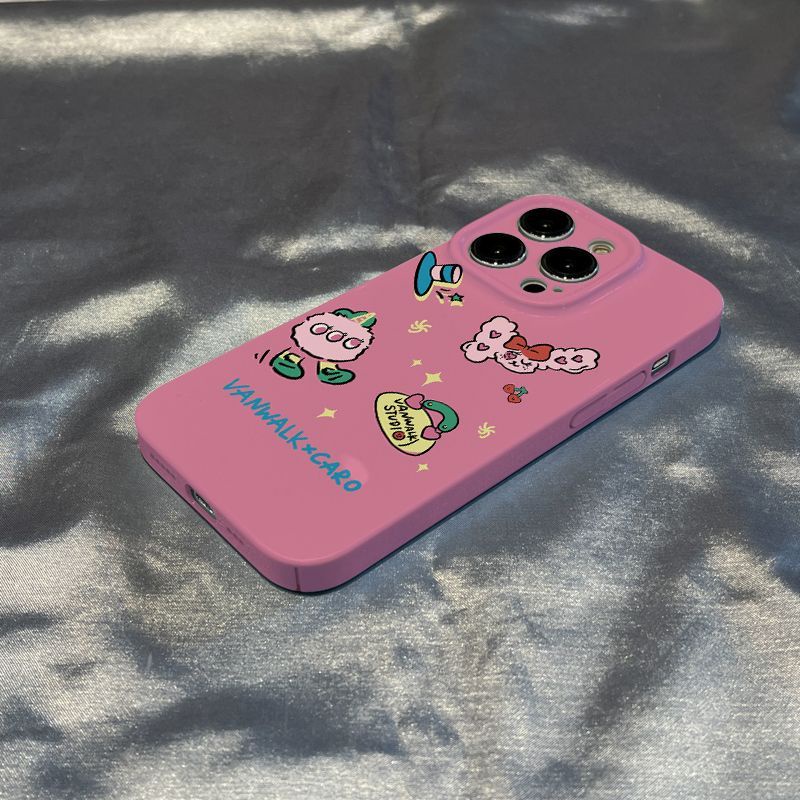 Ốp Điện Thoại Màu Kẹo Phong Cách Retro Cho Iphone 8 13Plus 11Promax 7 14 Xr 12 / xs 8IFR