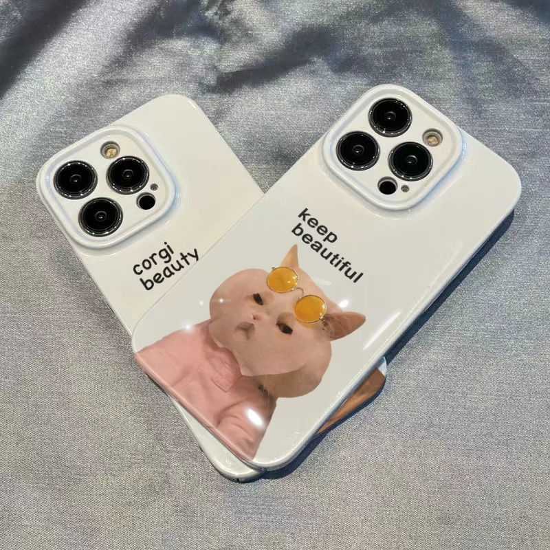 Ốp Điện Thoại Cứng Hình Chó Mèo Dễ Thương Cho Apple / max12 D6SV 11 / xsmax8p ins1314pro