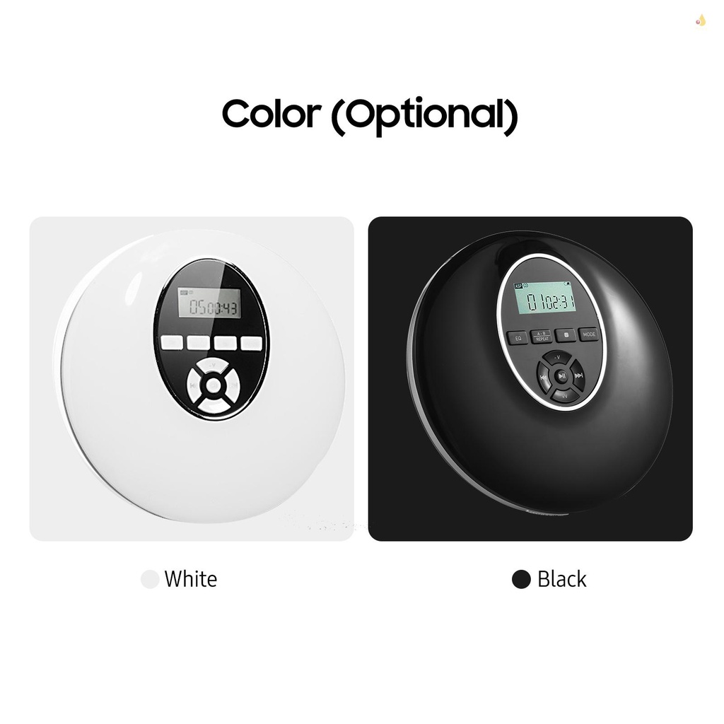 Máy Nghe Nhạc CD Kỹ Thuật Số Mini 5 Hiệu Ứng Âm Thanh Và 4 Chế Độ Nhắc Nhở Hỗ Trợ Thẻ TF Cáp Aux 3.5mm Dùng Trong Nhà / Xe Hơi / Du Lịch