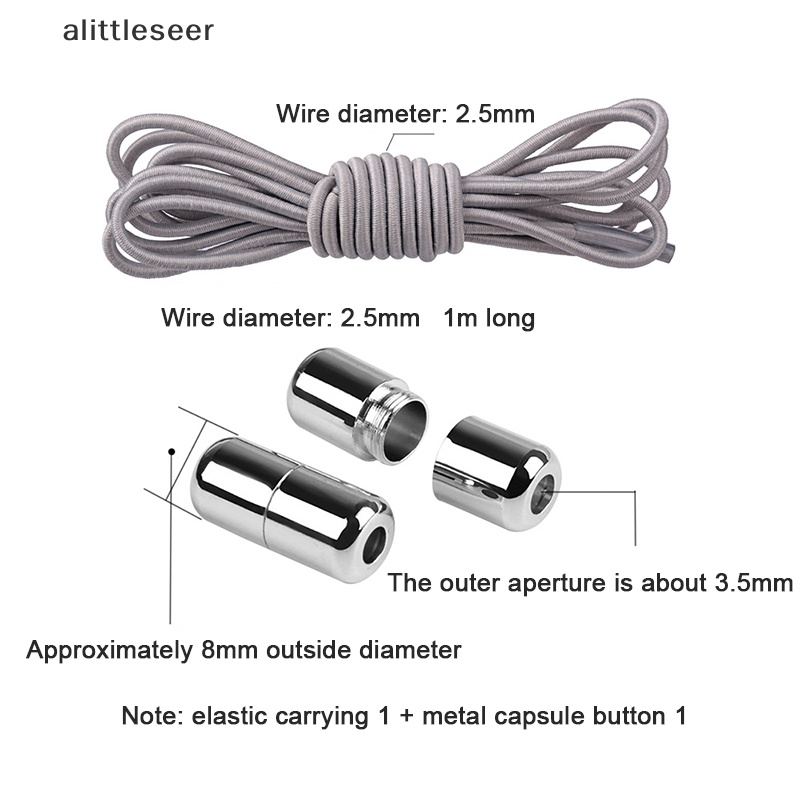 1 Cặp Khóa Dây Giày Co Giãn Không Cần Buộc Tiện Dụng