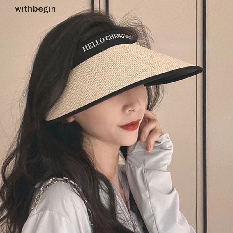 1 Nón Cối Rộng Vành Chống Tia UV Thời Trang Đi Biển Mùa Hè Mới Cho Nữ