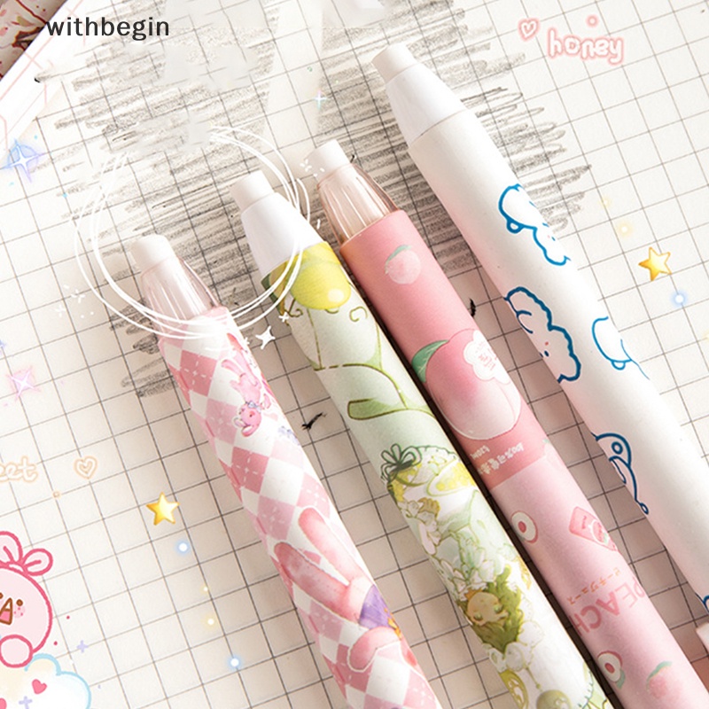 Cục Tẩy Bút Chì Dạng Nhấn Hình Hoạt Hình Dễ Thương Có Thể Thu Gọn Cho Học Sinh / Văn Phòng