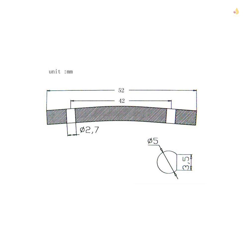 Phụ Kiện Chốt Dây Đàn 52mm Màu Bạc Thay Thế Cho Guitar Điện