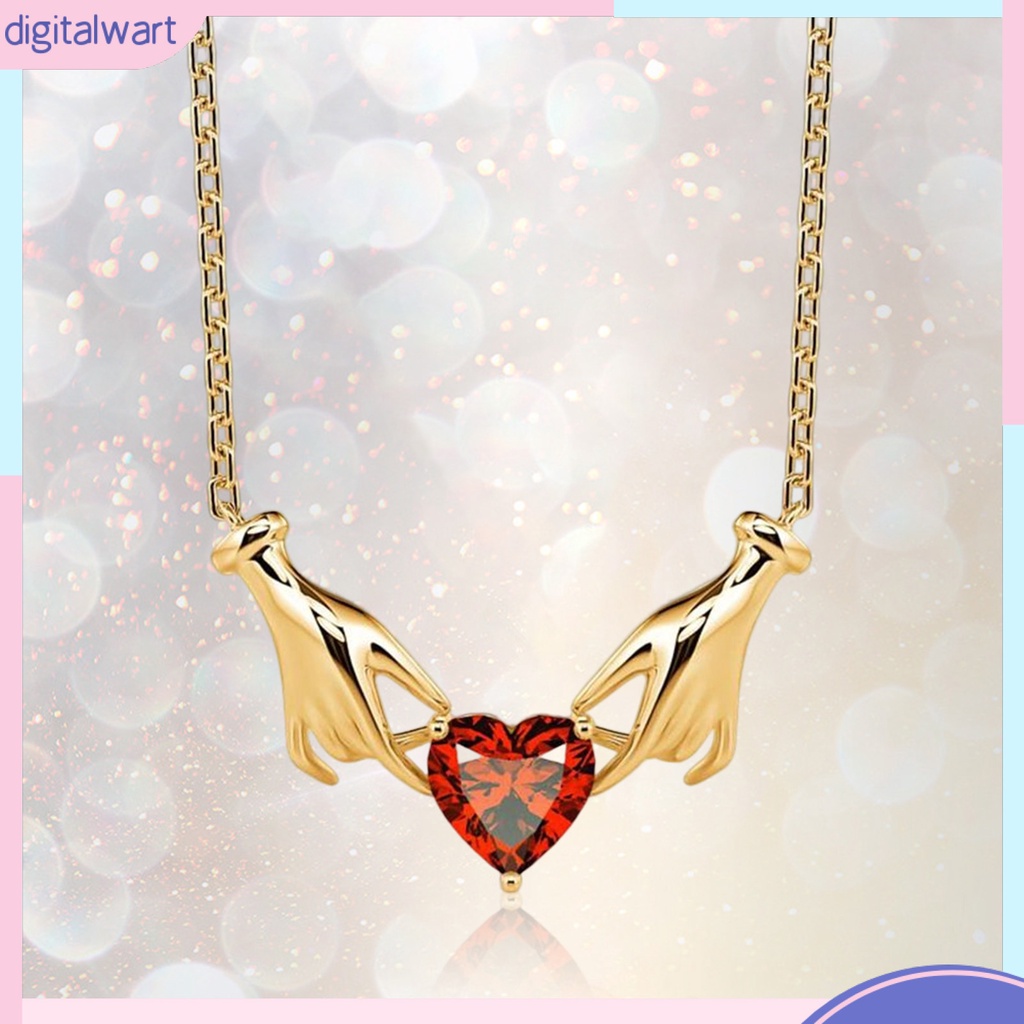 [IGT] Vòng cổ Mặt Hình Trái Tim Màu Sắc Tương Phản Cao Cấp Có Thể Điều Chỉnh